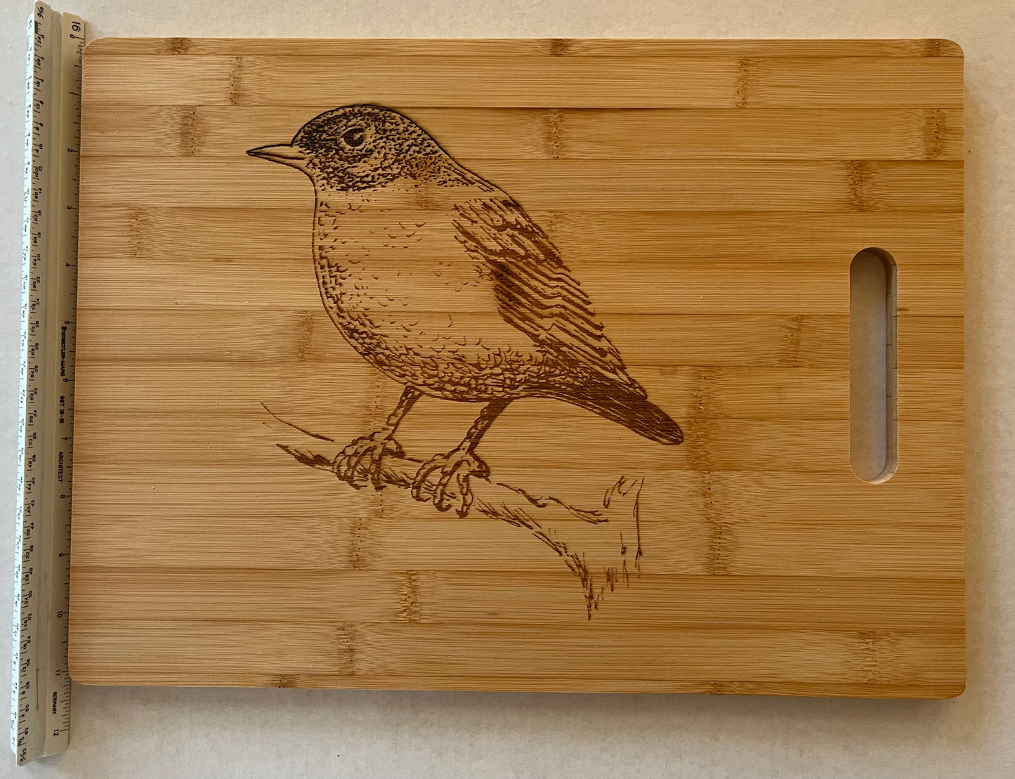 Bamboo Nuthatch Cutting Board