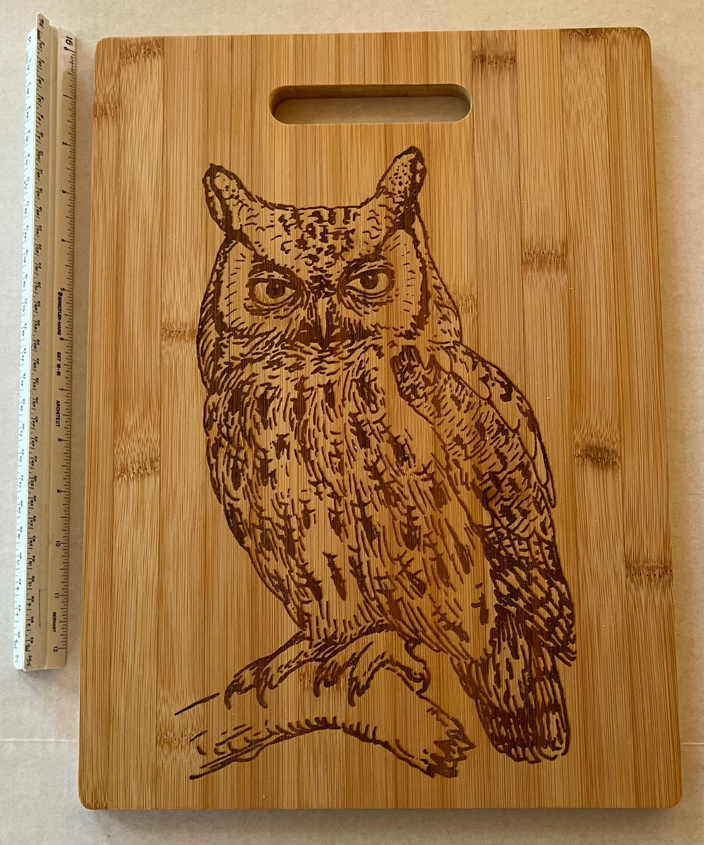 Bamboo Owl Cutting Board