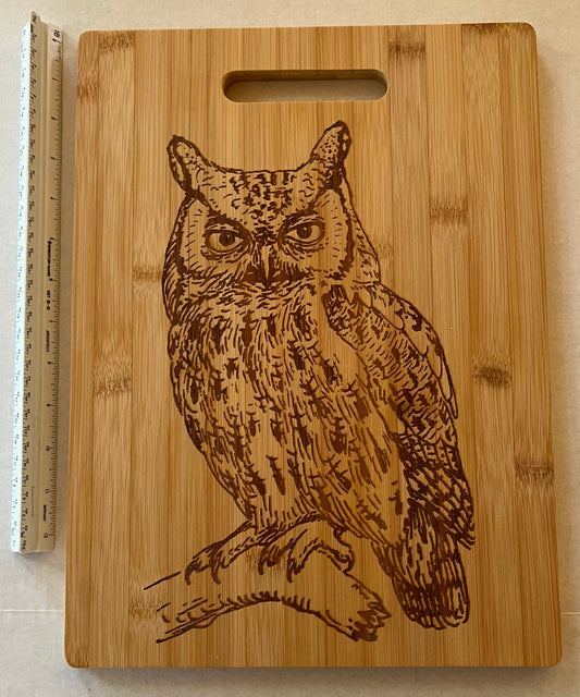 Bamboo Owl Cutting Board